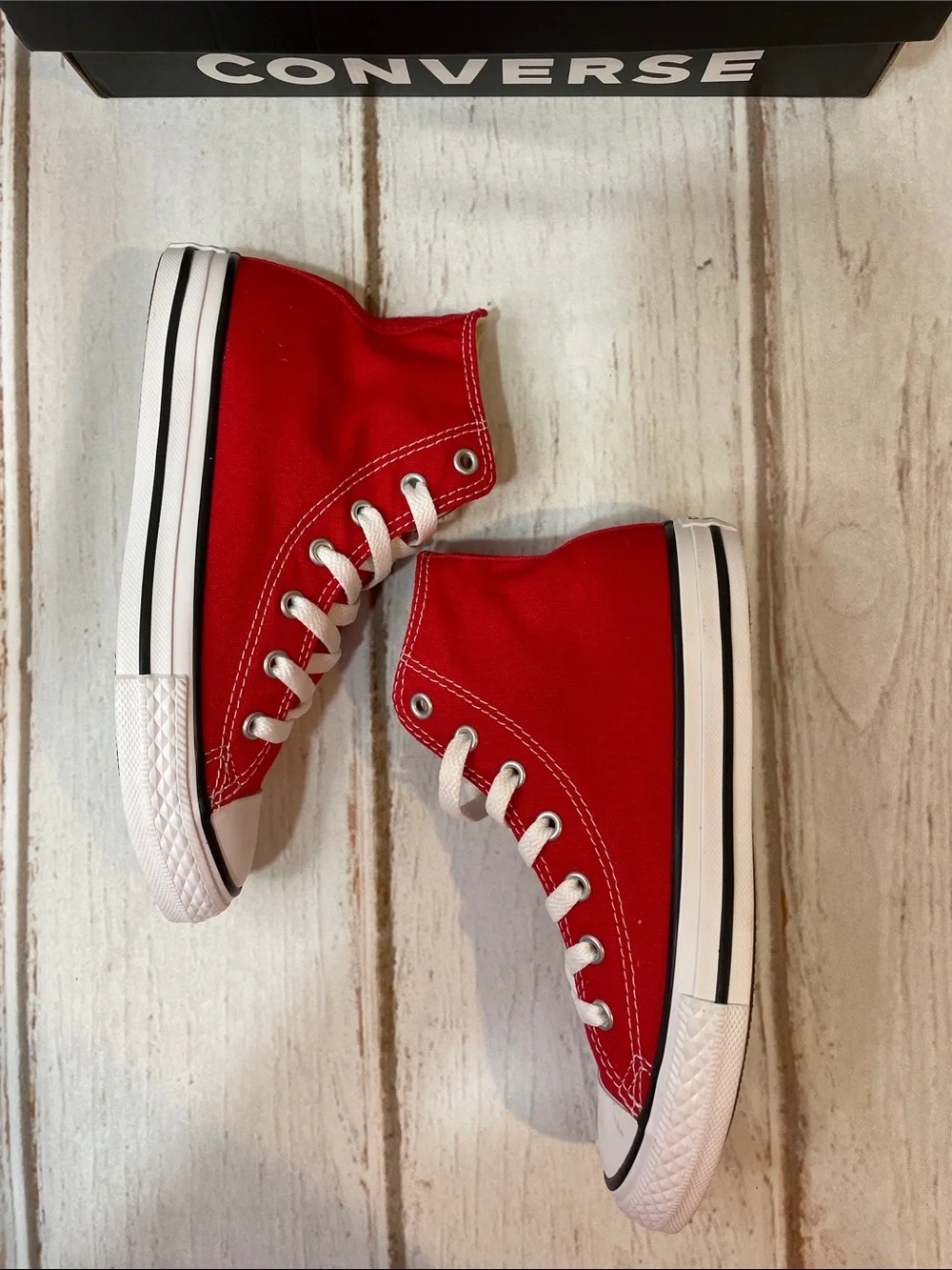 NEW Converse Kids Youth 2.5 Red Canvas High Top Chuck Taylor Sneakers Classic